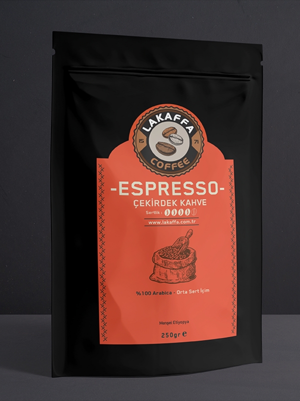 Etiyopya Çekirdek 250 gr - Espresso Orta Sert İçim